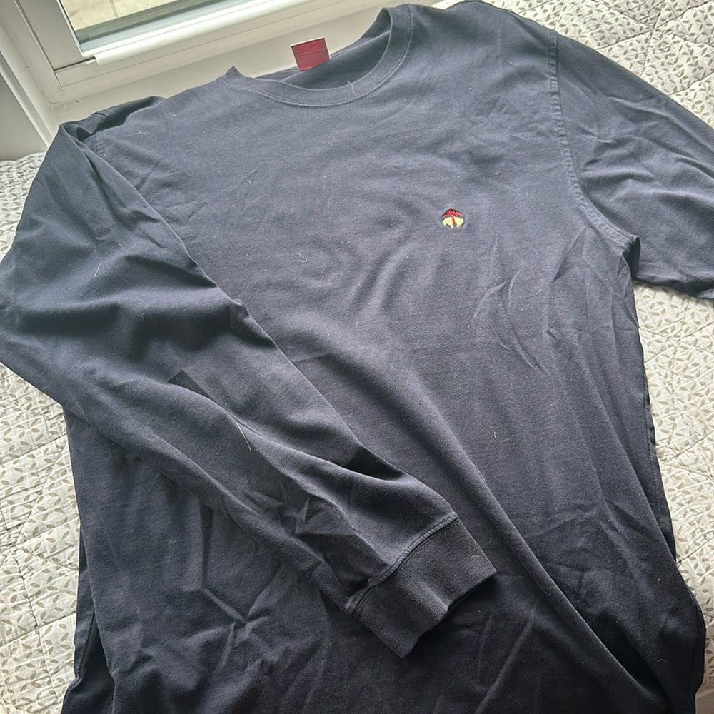 BROOKS BROTHERS navy long sleeve tee